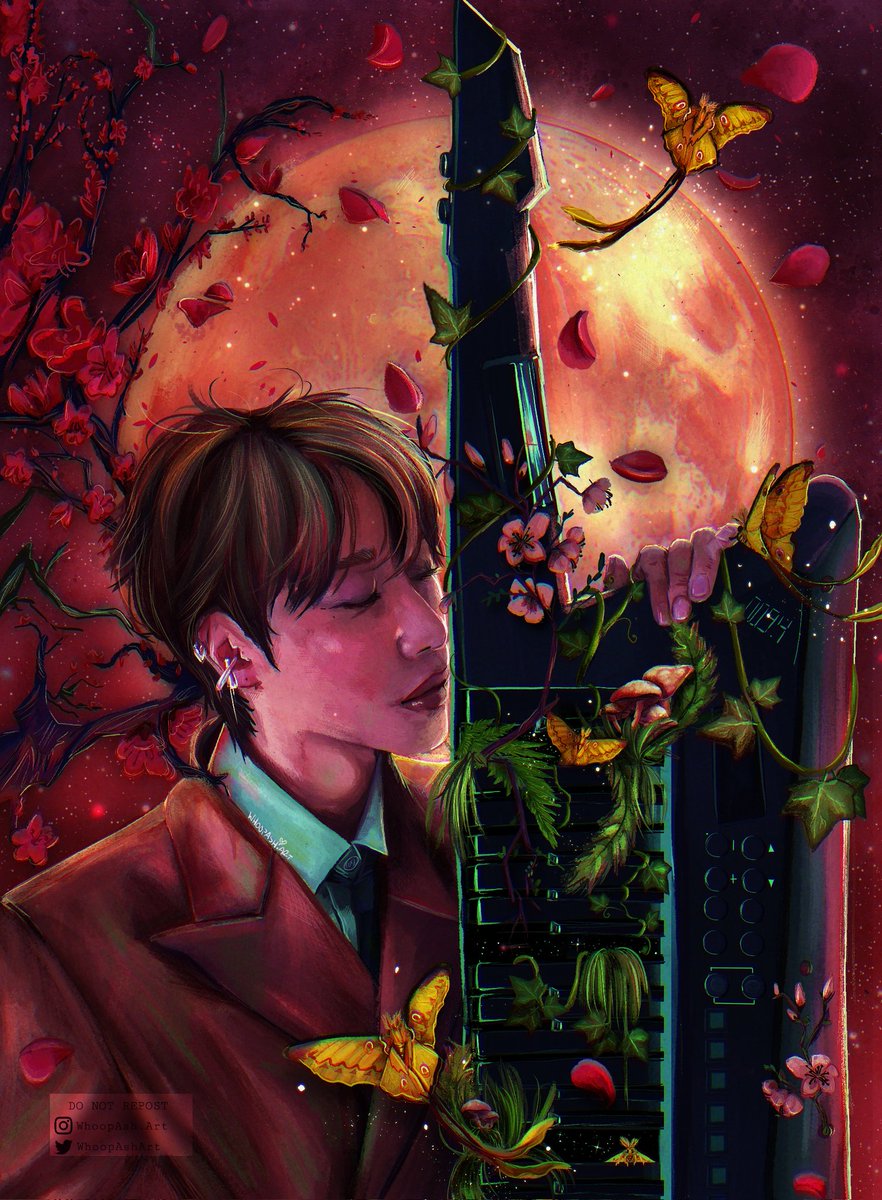 가득하게 있잖아
그 수많은 빛들 속에서 나
내가 나일 수 있게
사라지지 않을게
- Logo, Onewe 🌌

Have I said lately how much I like drawing moths? I really like drawing moths. 🤭
This was a present for a friend 💖

#onewe #dongmyeong #onewefanart #동명 #원위