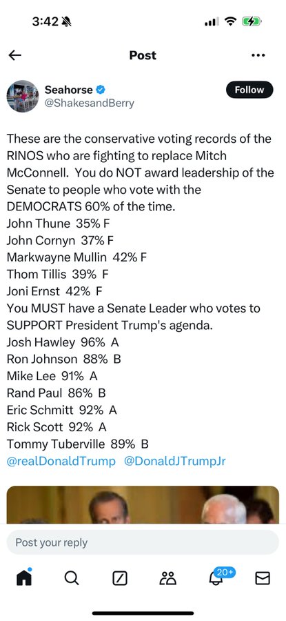 usalpinejager's tweet image. Thune should'a NEVER been "selected" 'leader' (ironic title at this juncture). 
PLEASE
Contact Thune's office, and your congress critter to express your "displeasure" --
gubmint only works right if we watch it carefully and ride herd on it
SEN THUNE "R"-SD
toll free 866-850-3855