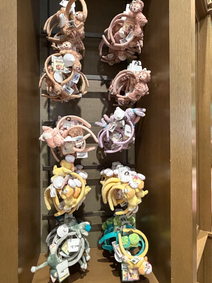 上海ディズニーのダッフィーフレンズのカチューシャ＆ファンキャップ