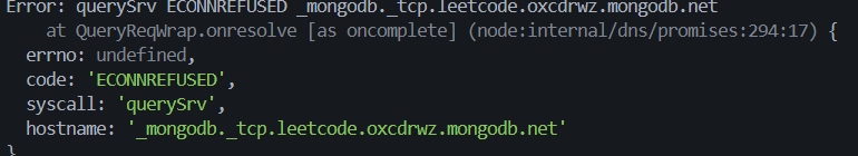 suraj_9799's tweet photo. 3 hours debugging MongoDB. Tried everything. Still failing.
The fix? DNS resolution order for SRV records.
Lesson: Understand the stack, don't just tweak configs.
+1 level in backend engineering.
fix :
const dns = require("node:dns");
dns.setServers(["1.1.1.1"]);
@rohit_negi9 https://t.co/r9iT6R7OkD