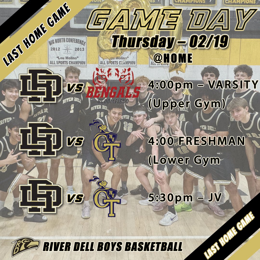 rdbbba's tweet photo. IT'S GAME DAY!! (02/19/26)
@ HOME (LAST HOME GAMES)
4:00pm – VARSITY (UPPER GYM)
4:00pm – FRESHMAN (LOWER GYM)
5:30pm – JV (UPPER GYM) https://t.co/rNq0oBMOga