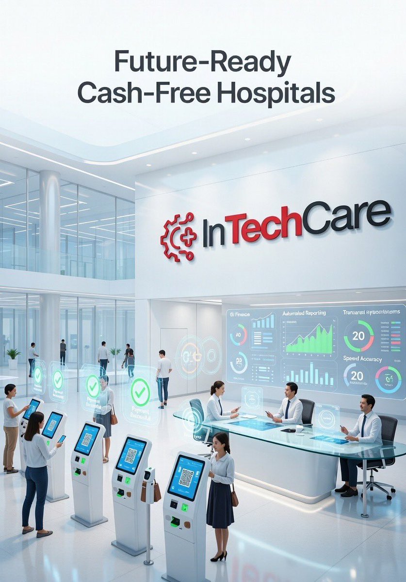 Cash-free hospitals are the future. InTechCare enables secure digital payments and automated reporting, delivering financial transparency and operational clarity nationwide. <a href="/InTechCare8/">InTechCare ITC</a> <a href="/sidrachain/">SidraChain</a> #healtcare 

sidrastart.com/project/3329ea…