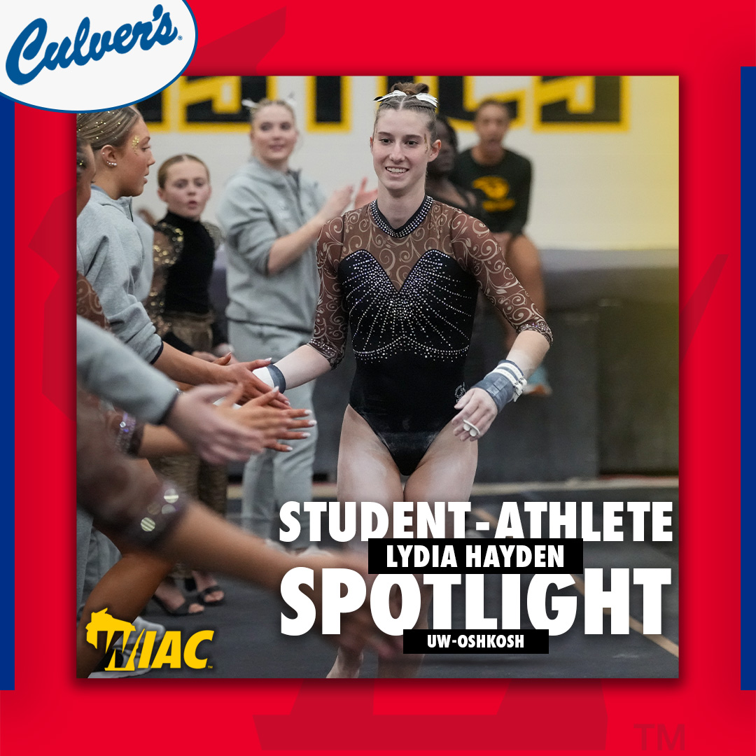 wiacsports's tweet photo. #WIACGYM #WIACBBALL | @UWOshkoshTitans Lydia Hayden 🤸♀️🍝🐘 (https://t.co/yr6z1bnWcp) and Joey LaChapell 🏀🎄🥩 (https://t.co/Pn0asOJmDn) are this week’s Student-Athlete Spotlights (pres. by Culver’s)
#ExcellenceInAction
#ncaaGym
#d3hoops https://t.co/EBjGQugmQc