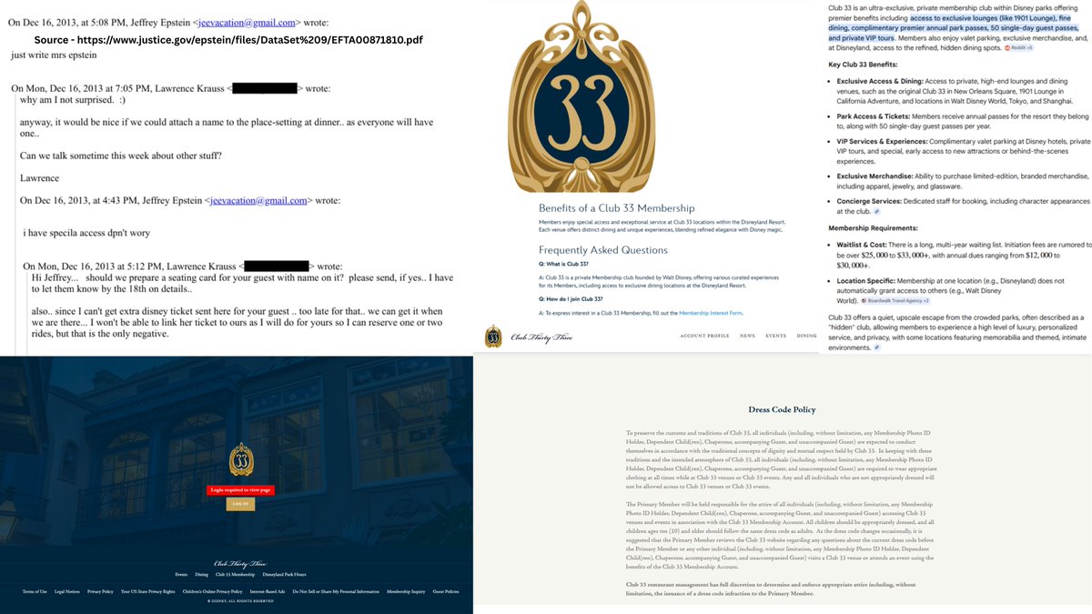 GrantSmithEllis's tweet photo. Hey, so, not for nothing but I have a question:

Has anyone from Congress considered compelling @WaltDisneyWorld to produce all of its records related to Club 33?

If @Disney facilitated VIP access to its parks, while Jeffrey Epstein was a registered sex offender, the world must know.

CC: @RepNancyMace @RepLuna @RepThomasMassie 

Source - https://t.co/GC6SnZ6UcE