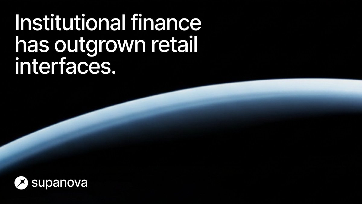 Institutional finance belongs in everyday digital life.

Managing assets, accessing yield, or participating in markets should happen within the same environment where financial decisions are made.

Supanova is the interface where professional-grade markets become a seamless part