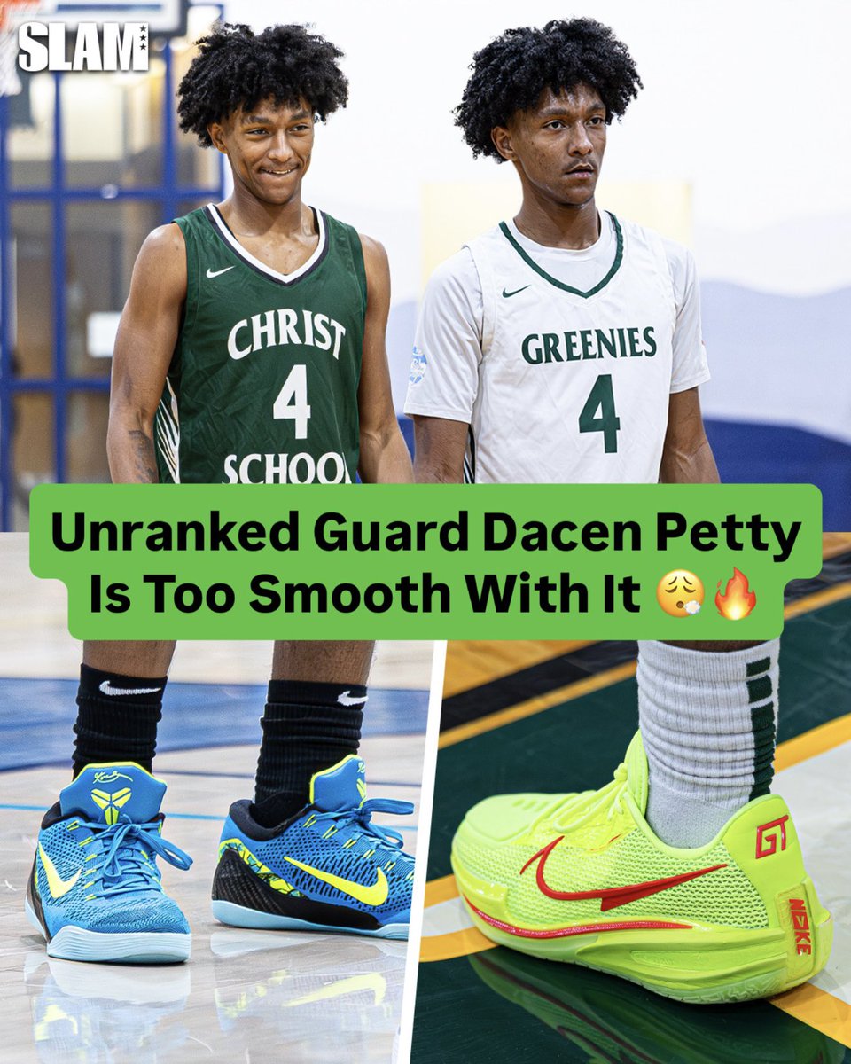 SLAM_HS's tweet photo. Unranked Dacen Petty is too smooth with it 🚨😮‍💨

The slept-on senior guard has been showing out with Christ School in NC 🔥 @Dacenpetty_23 https://t.co/uwXKalQqL5