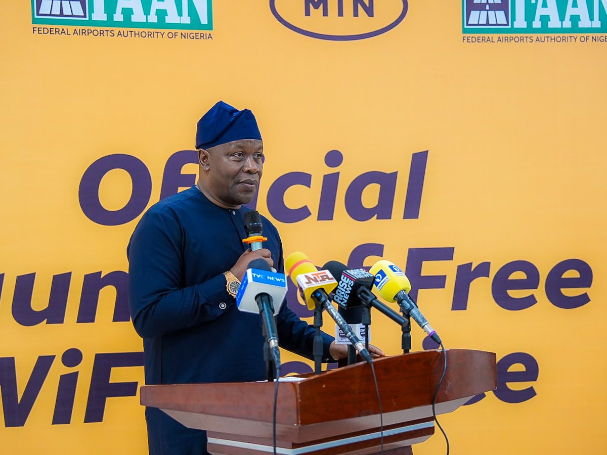 FAAN, MTN Nigeria Launch Free Airport WiFi Service in Public-Private Partnership

The  Federal Airports Authority of Nigeria (FAAN), in partnership with <a href="/MTNNG/">MTN Nigeria</a> , has launched free WiFi services at the Murtala Muhammed  International Airport (MMIA) Terminal 2, Lagos, and the