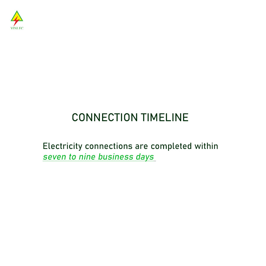 Ready To have electricity connected? Apply to VINLEC for permanent electricity service in just a few steps.