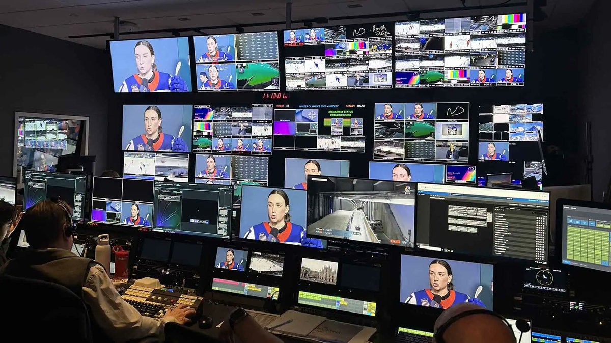 sportsvideo's tweet image. Take a peek behind the curtain to see what goes into creating the Milan Cortina 2026 Olympics!

Based in Stamford CT, the upgraded technology hub helps bring the excitement of the games from Milan to your living room.

 🥇: sportsvideo.org/2026/02/18/liv…