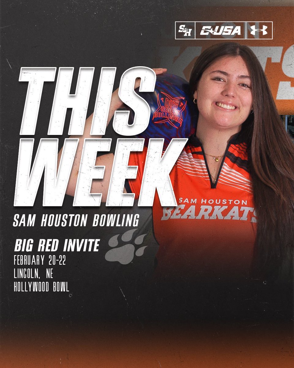 BearkatsBOWL's tweet photo. We have landed in BIG RED country. Tune in LIVE or swing by Hollywood Bowl all wknd as your KATS look to get some key resume wins!
Action starts at 10 am ct Friday
Eat ‘Em Up KATS!
#smartbowling #iAMBowling #Driven2Bowl
@BearkatSports @SamHoustonState https://t.co/U0D0royyV0