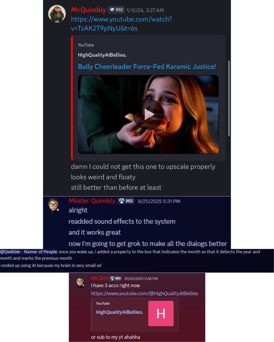 softbugz2's tweet photo. no i will not be playing project quimbly 
the dev server allows transphobia, racism, xenophobia, stolen private photos, and AI generated content. "rules" "don't allow politics" unless you lean right btw
here's the beautiful staff! join the server if u want more fun
(anon photos) https://t.co/uu9ShbiZvU