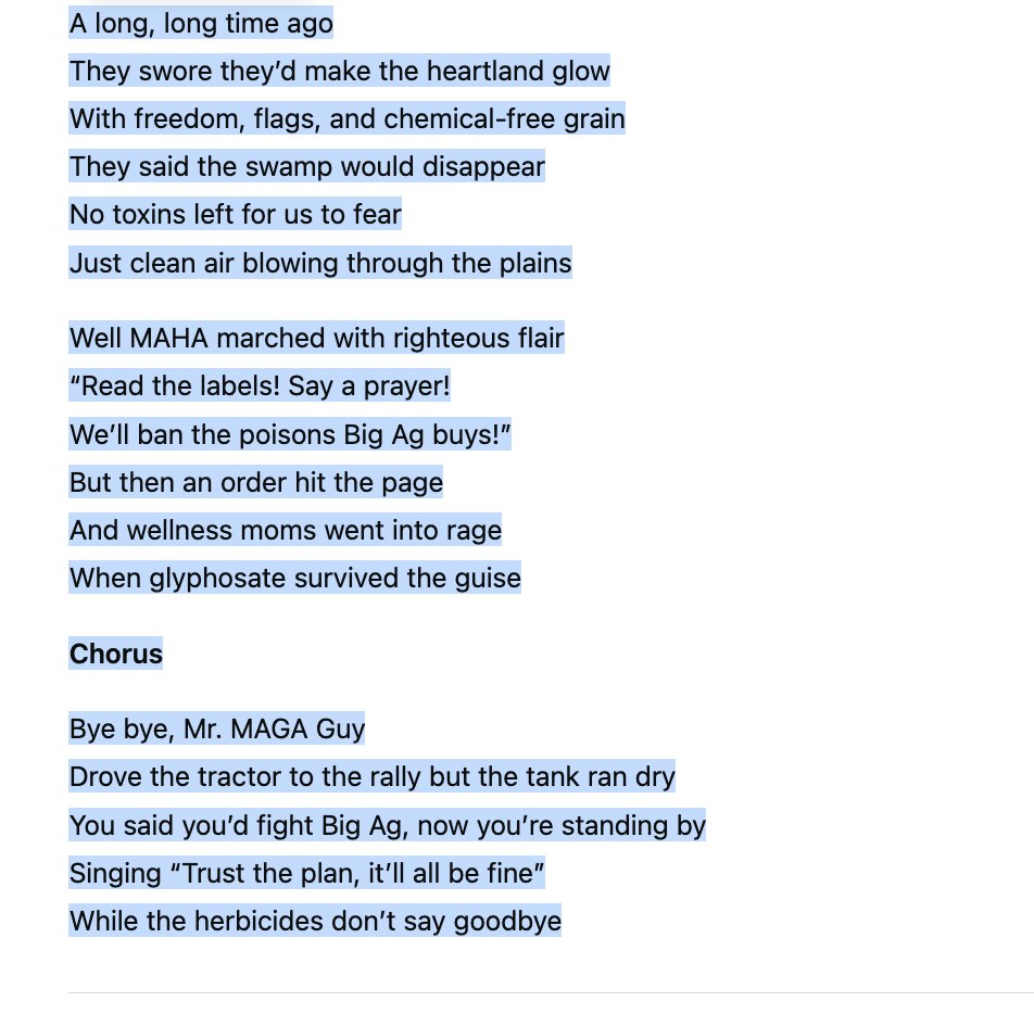 BiellaColeman's tweet image. Never seen MAHA so pissed at MAGA. Here is  a little tune (had a bit of AI help but I think you get the point)