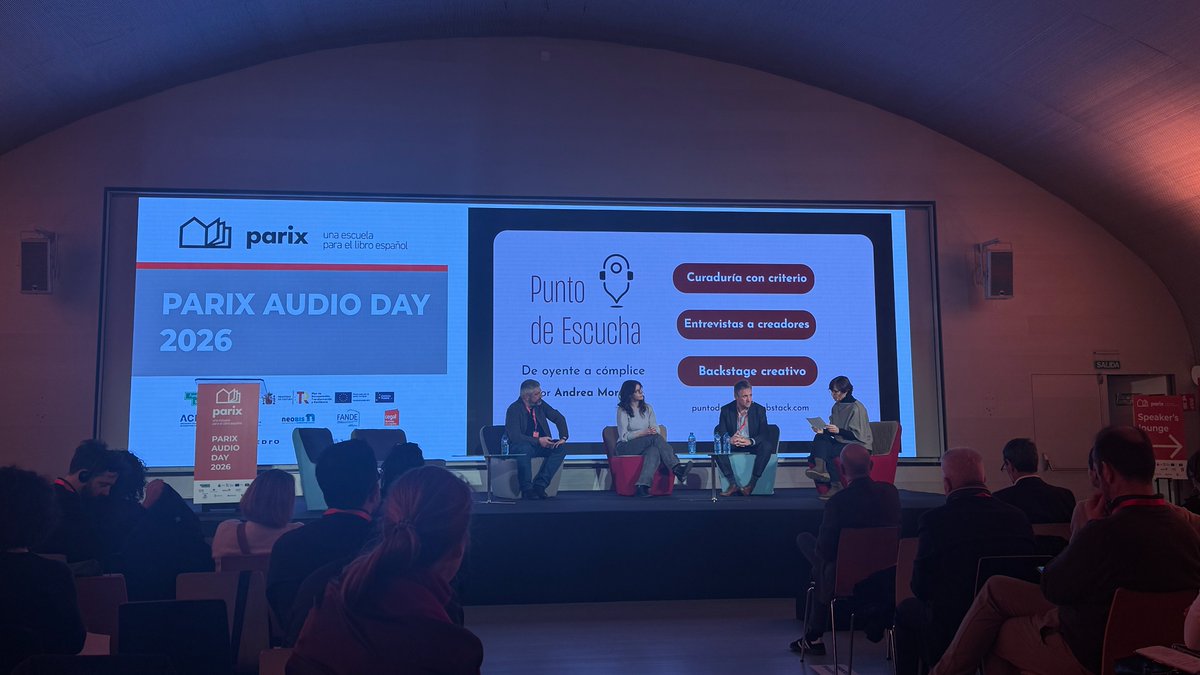 fundacionGSR's tweet photo. 💥 El boom de las newsletters de audio. 📧🎧
🔎 Analizamos tendencias y oportunidades de este formato híbrido con: Andrea Moran (Punto de Escucha), Jorge Heili (AudioGen) y José Antonio Gelado (Comunicando).
#PARIXAudioDay26 https://t.co/egr9n1looh