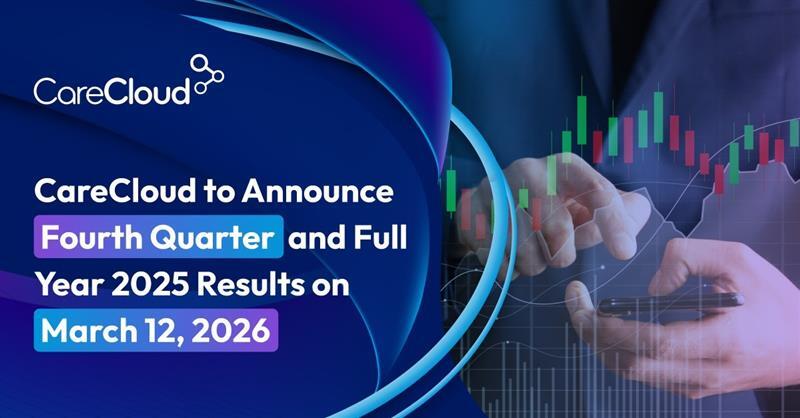 CareCloud's tweet image. CareCloud will release Q4 &amp;amp; full year 2025 results on March 12, 2026, followed by an investor call at 8:30 a.m. ET.

Details: hubs.li/Q043QgRR0

Read the full announcement: hubs.li/Q043QjKk0

#CareCloud #EarningsCall #InvestorUpdate #NASDAQ