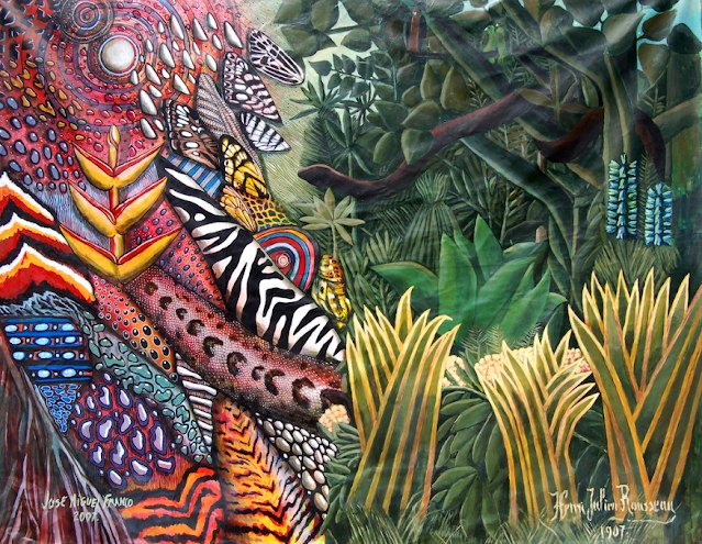 NewGenres's tweet photo. Imagined Jungles and Hybrid Worlds: José Franco’s Genesis
[https://t.co/lITdRoVfQW]

#ImaginedJungles #HybridWorlds #JoséFranco #Genesis #artproject #contemporaryart #Argentina #NationalMuseumofFineArts #LatinAmericanArt #CubaArtist #ContemporaryArgentina #painting https://t.co/o7F4D9ab7o