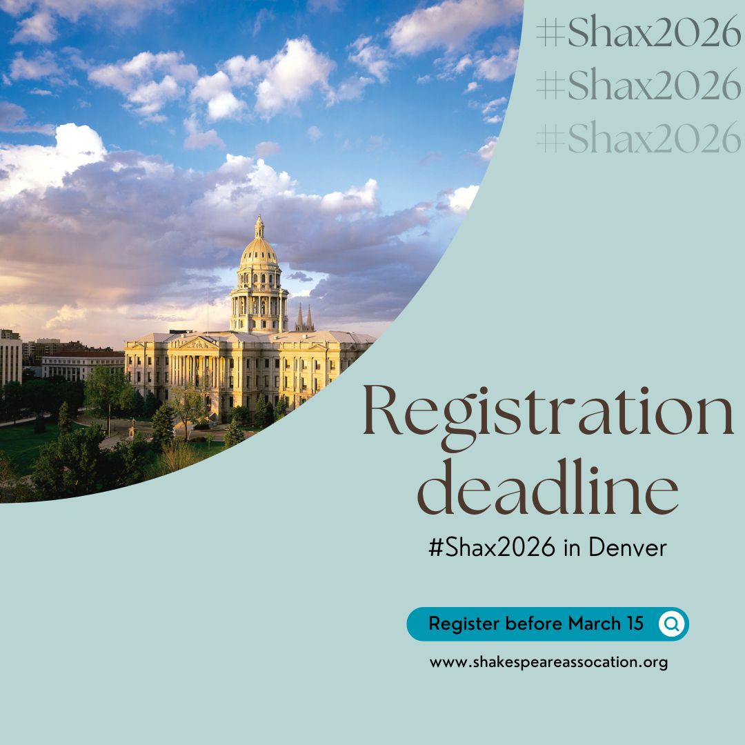 Shakespeare Association of America tweet media