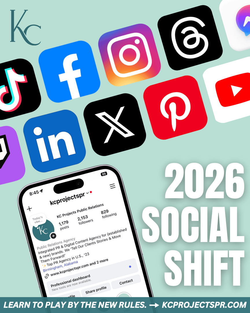 📱Social media in 2026 isn’t business as usual. What matters:

• TikTok = the new search engine
• Speed > perfection
• Repeatable series
• Authentic POVs
• Founder visibility is no longer optional
• Message consistency > endless new ideas
• Paid + organic working together