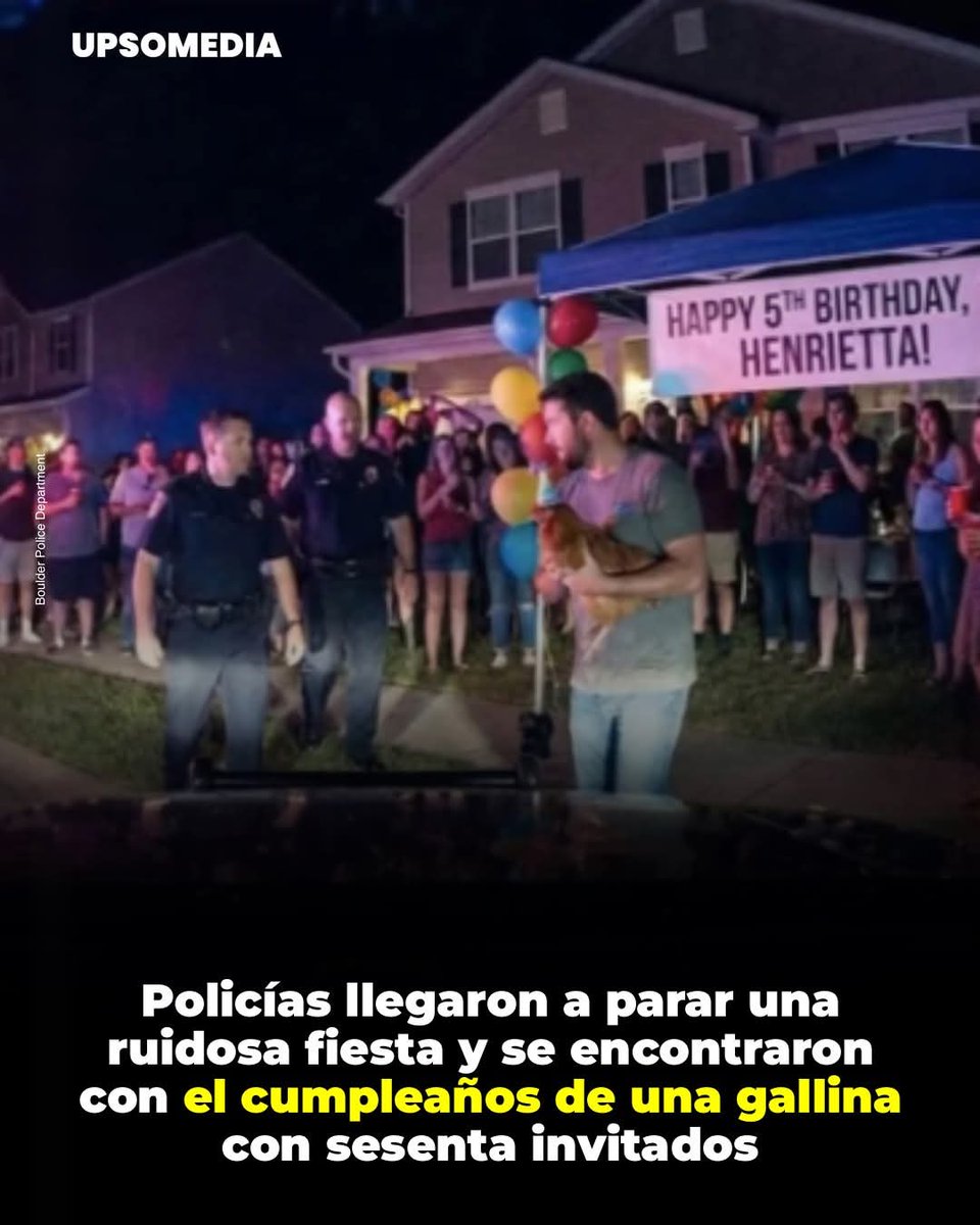 La policía atendió el llamado de un tranquilo barrio, que estaba sufriendo de ruidos molestos. Pensaron que era la típica situación de ir a terminar la fiesta, pero al llegar se dieron cuenta de que no era una celebración común y corriente. 

Un hombre quería celebrar el quinto