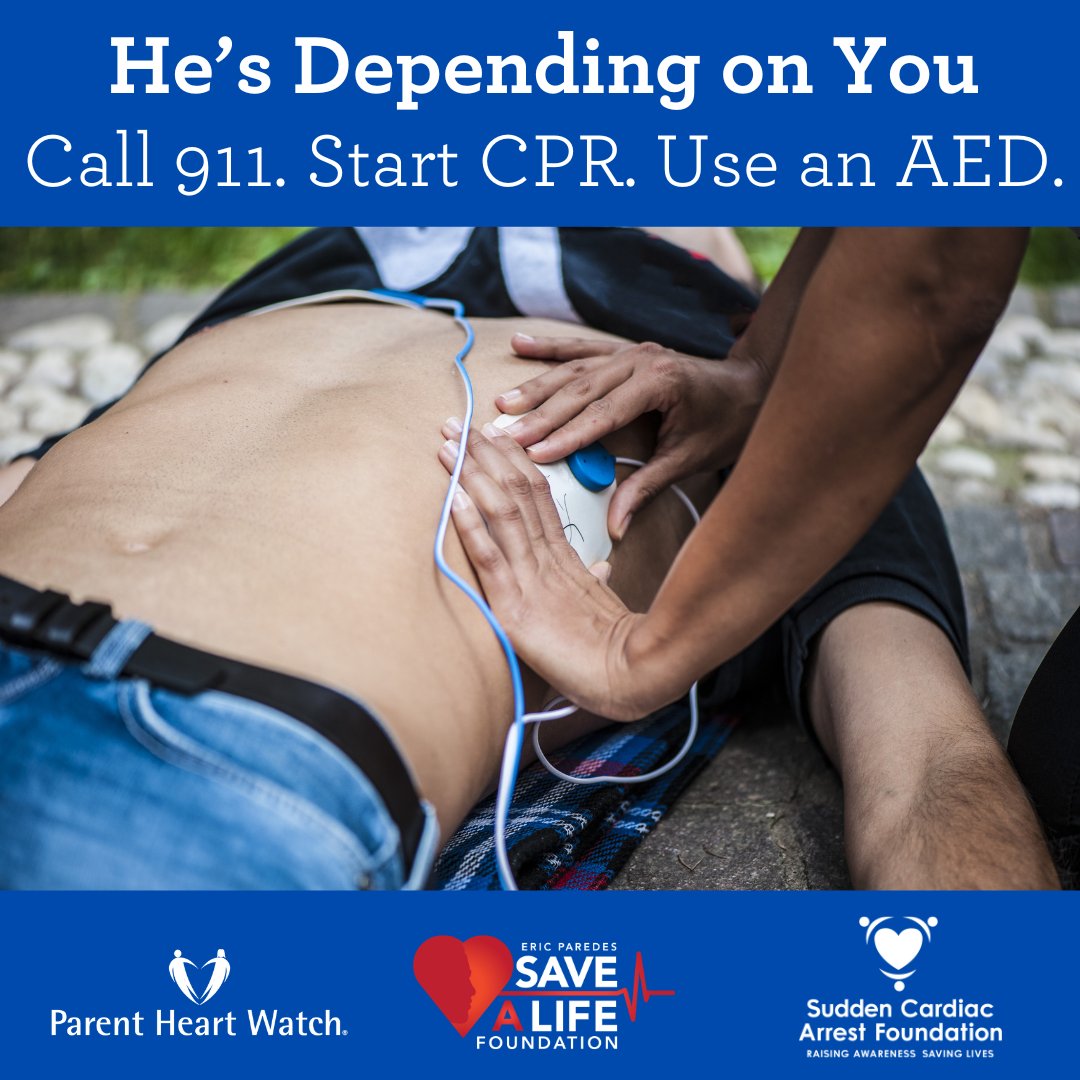EPSaveALife's tweet image. The only way to restart the heart of a sudden cardiac arrest victim is with an AED. Publicly accessible AEDs are meant for bystanders to use. Follow simple audio/visual instructions &amp;amp; know you can’t hurt the victim, but you could save their life. #CallPushShock #HeartMonth