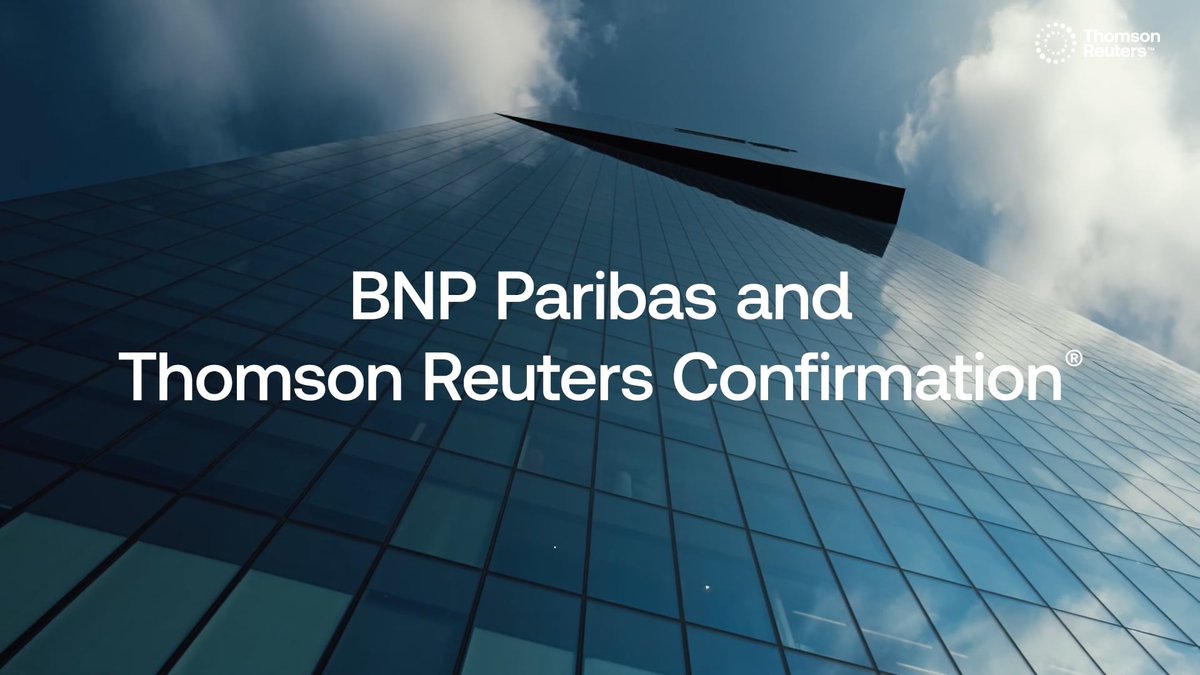 Thomson Reuters® Confirmation tweet media