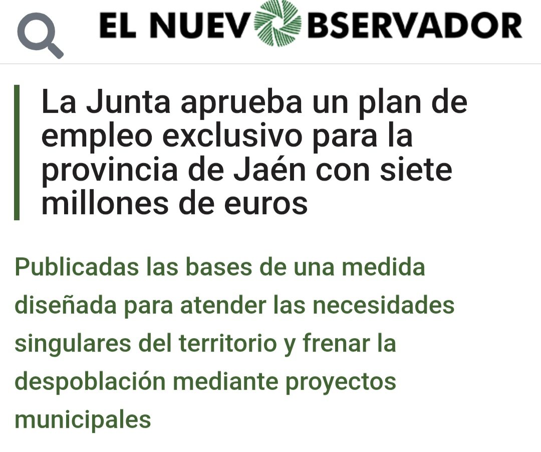 JaenMereceMas's tweet image. ✅️#JaénMereceMás CONSIGUE 💶💶 7 millones de euros para #Plan de #Empleo específico para la #provinciadejaen. Propuesto en 2024 al #PP en Sevilla y trabajado ⛏️🪏 con perseverancia para #Jaén.👇
jaenmerecemas.es/jaen-merece-ma…