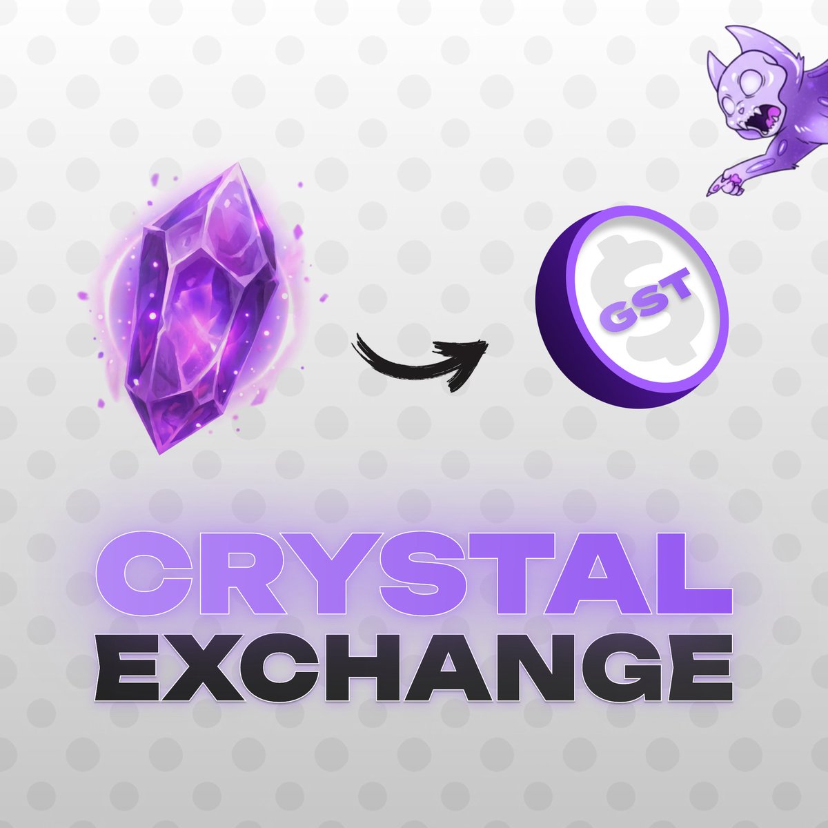 🔮 Crystal exchange

Are you ready to exchange some of your crystals for $GST ?

This will be available soon 👀