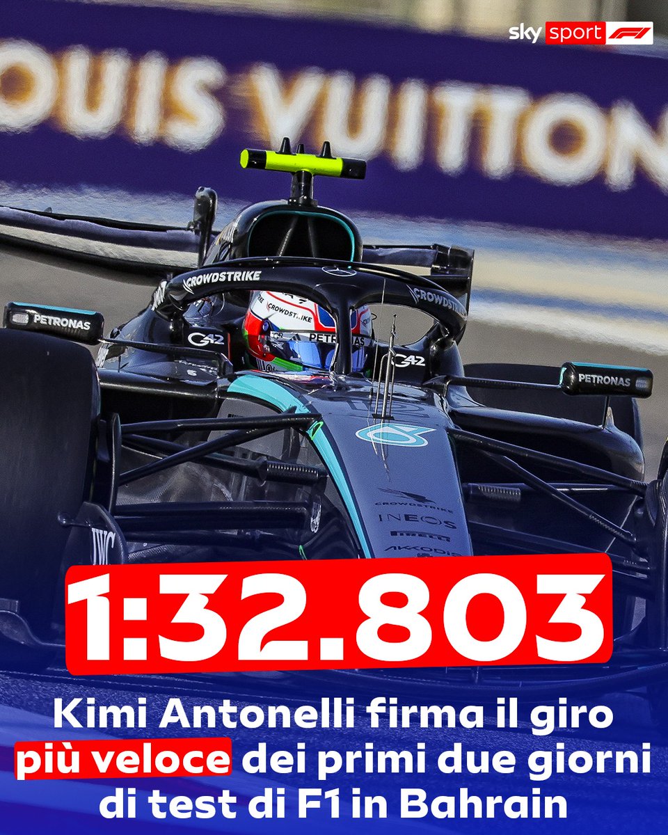 SkySportF1's tweet photo. Kimi davanti a tutti nel pomeriggio:
i risultati del Day-2 dei test in Bahrain
🔗 https://t.co/61bw0JNUbT
#SkyMotori #F1 #Formula1 #TestBahrain https://t.co/fbFcMPF3Zf