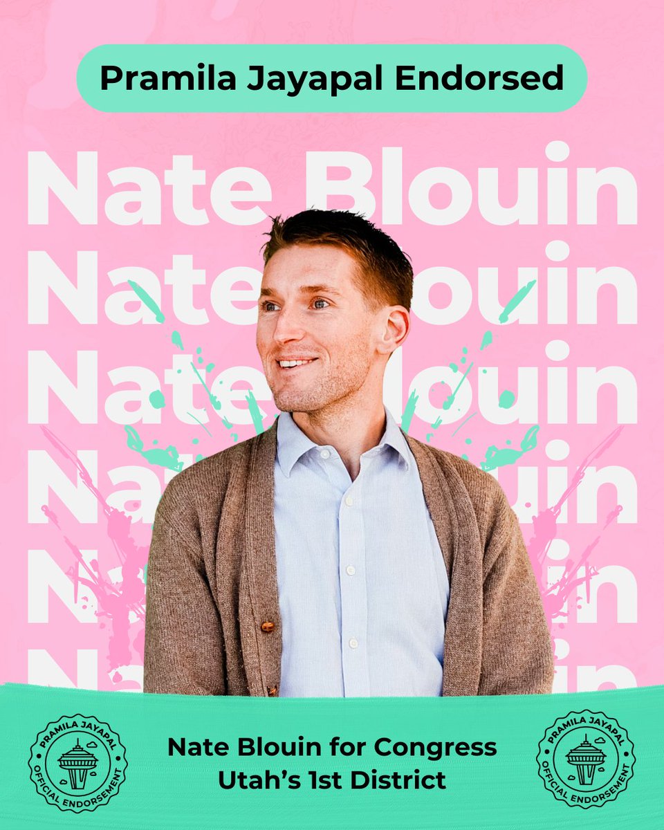I am excited to endorse <a href="/NateForUtah/">Nate Blouin</a> in Utah’s 1st District — this is a make-or-break moment for our democracy, and we need real fighters like Nate in Congress.

Fighters who will stand up to billionaire Super PACs, defend our democracy, and push for bold policies like Medicare