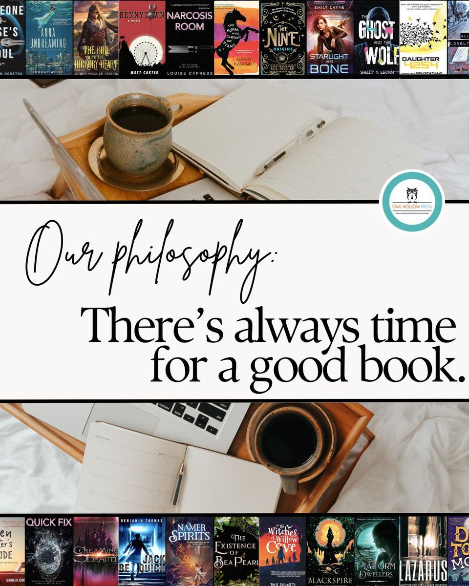 owlhollowpress's tweet image. There's never a wrong time to turn a new page. ♥️ 

Here at Owl Hollow, we are firm believers in the powers of story and the fact that there is always time for a good book. 

Let us help you find your next read today!

🦉 #shareyourstory #bookishphilosophy