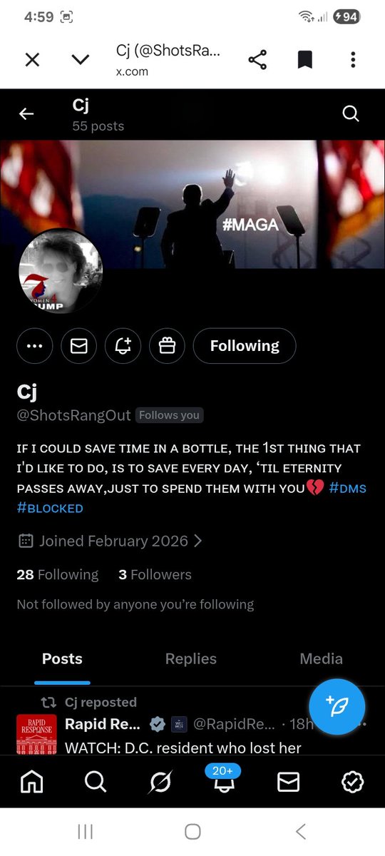 Brand new account  only 3 followers ,let's welcome her to X
<a href="/ShotsRangOut/">Cj</a> 
F&amp;R
💪🫶💯🇺🇸