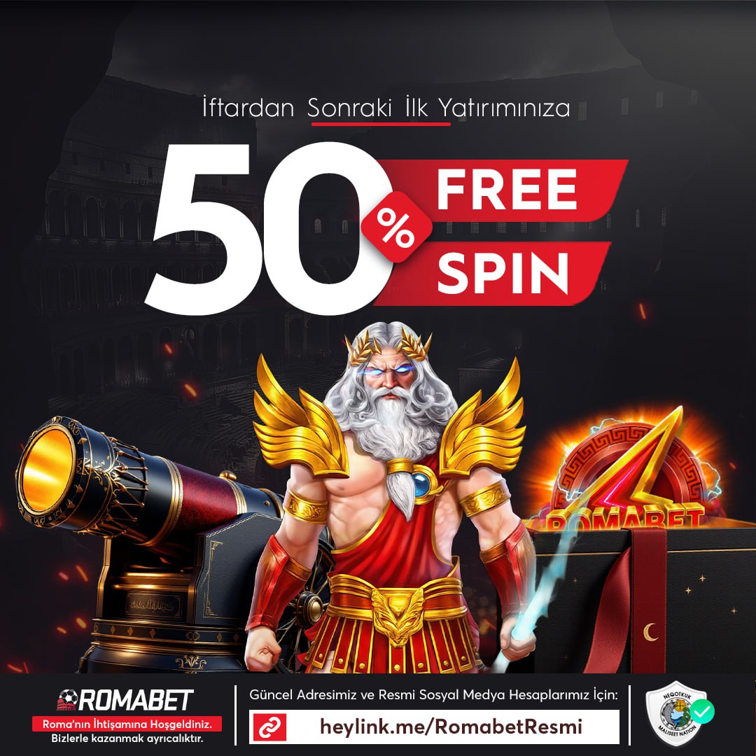 casinoglobalx's tweet photo. ✨ ROMABET %50 FREESPİN FIRSATI ✨

🥁 RAMAZAN AYI BOYUNCA İFTARDAN SONRA KAZANCINI KATLAMA ZAMANI !

⏰ 19:00 (İFTAR) – 05:30 (SAHUR) ARASI İLK YATIRIMINIZ İÇİN GEÇERLİDİR.

✅ GİRİŞ ; https://t.co/Yx2cd0pkbz

#romabet #bahis #denemebonusu #denemebonusuverensiteler #FIXBET https://t.co/095m6PFgSy