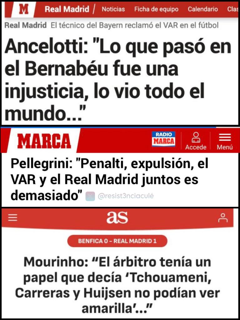 Todos ven lo mismo cuando no estan en el real madrid.