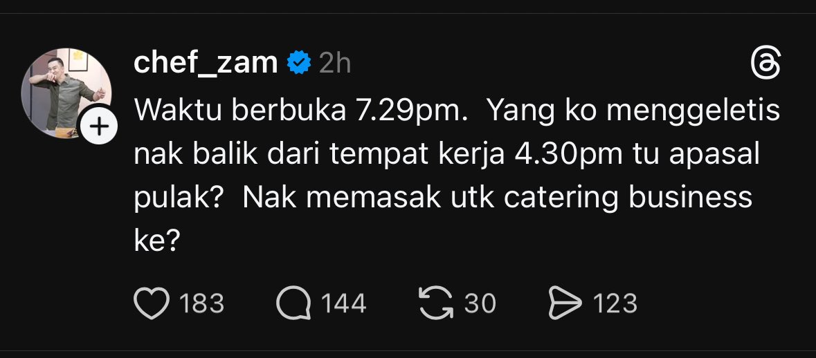 kamaghul's tweet photo. Chef sendu ni rasanya dah boleh boikot dah 😅 https://t.co/pdUr1vKX4O