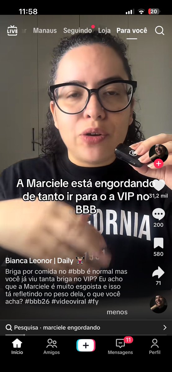 jusfigueiroa's tweet photo. Eu vi o comentário dessa mana e achava que era apenas um comentário isolado, até vê que ela fez até vídeo no tiktok pra falar do corpo da Marciele, inacreditável!!!! @MarcieleAlb boraaaaa fazer alguma coisaaaaa https://t.co/KNwjib8IEk