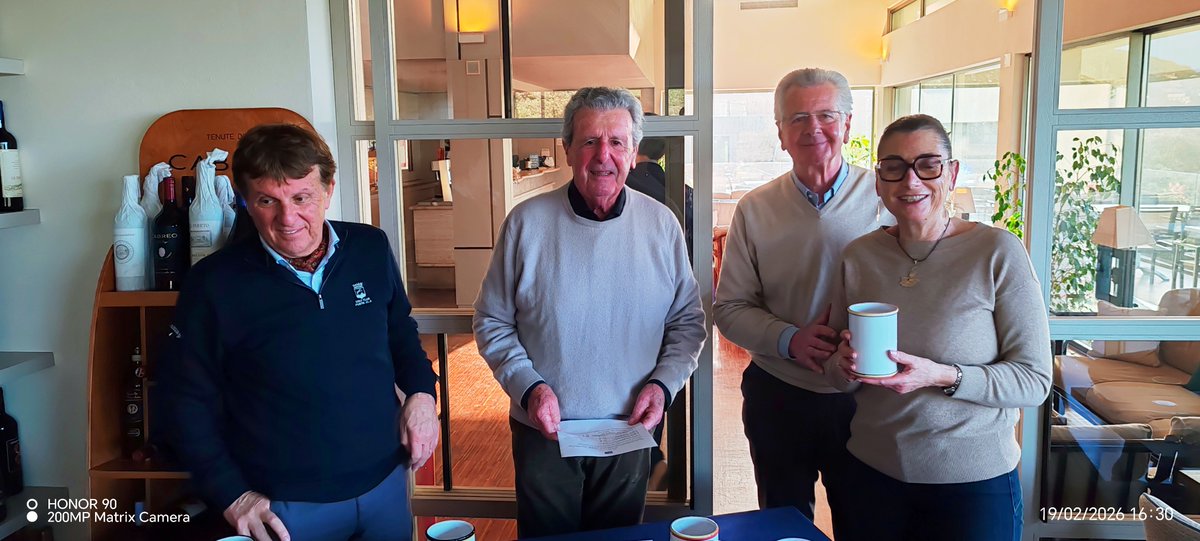 GolfAla's tweet photo. ACT FOR CHARITY AGIS 2026 (GARA A SCOPO BENEFICO IN FAVORE DELLA COOP. RIUSCITA SOCIALE DI SIENA) - 18 BUCHE -  STABL.– HCP - TRE CATEGORIE GARA DEL 19.02.2026
PREMIANO: IL SIG. CLAUDIO BULLERI, PRESIDENTE AGIS TOSCANA E
E IL DOTT. FERNANDO DAMIANI,  PRESIDENTE DEL G.C. PUNTA ALA https://t.co/qTdMbNrDWw