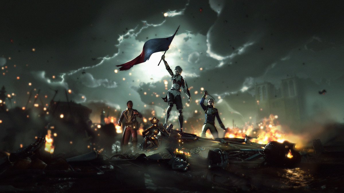 HugoFabricio_'s tweet photo. Steelrising devidamente finalizado! ⚙️🇫🇷
Apesar dos tropeços técnicos, a estética engole qualquer defeito. O contraste entre a delicadeza da arte francesa e a brutalidade mecânica do Ancien Régime é um triunfo visual. Ver a Aegis em meio ao caos foi uma ótima surpresa. https://t.co/MrxFeamHgR