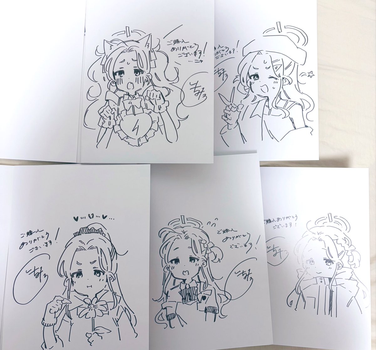 先日応募していた、メロンブックスのサイン本キャンペーン用に描きまし
