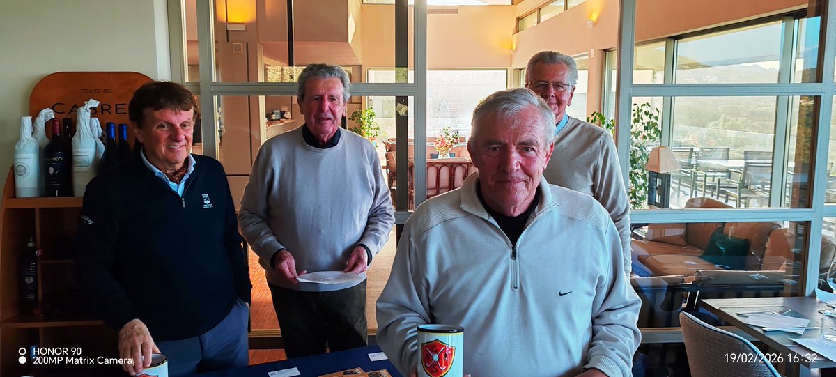 GolfAla's tweet photo. ACT FOR CHARITY AGIS 2026 (GARA A SCOPO BENEFICO IN FAVORE DELLA COOP. RIUSCITA SOCIALE DI SIENA) - 18 BUCHE -  STABL.– HCP - TRE CATEGORIE GARA DEL 19.02.2026
PREMIANO: IL SIG. CLAUDIO BULLERI, PRESIDENTE AGIS TOSCANA E
E IL DOTT. FERNANDO DAMIANI,  PRESIDENTE DEL G.C. PUNTA ALA https://t.co/qTdMbNrDWw