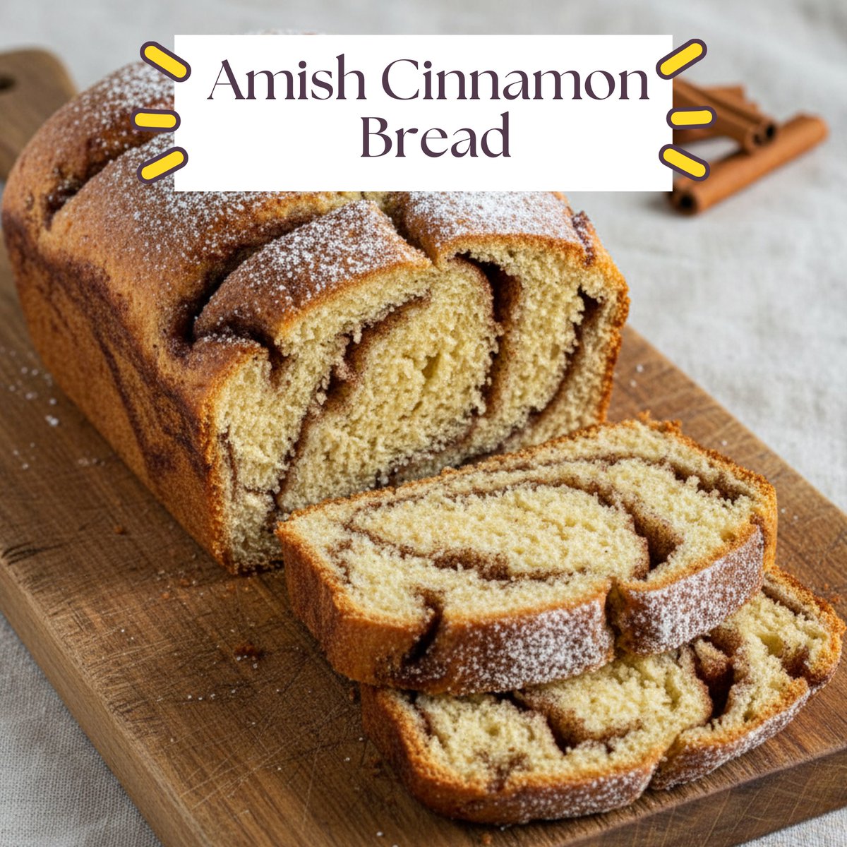 gredientss's tweet image. Warm up your kitchen with the cozy scent of Amish Cinnamon Bread.

This swirl-filled loaf is the perfect sweet treat for your morning coffee.

#CinnamonBread #HomeBaking #SweetTreat #ComfortFood #AmishRecipe