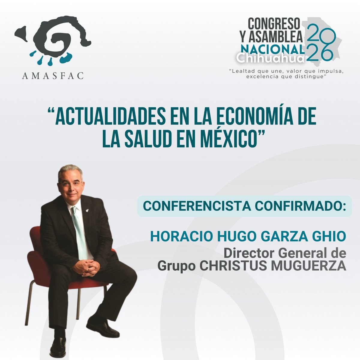 La salud y la economía están más conectadas que nunca.
Una conferencia clave para comprender el panorama actual, los retos del sistema de salud y su impacto en la protección financiera de las personas.

Información que fortalece decisiones.
#PorTodoLoQueNosUne #congresoAMASFAC