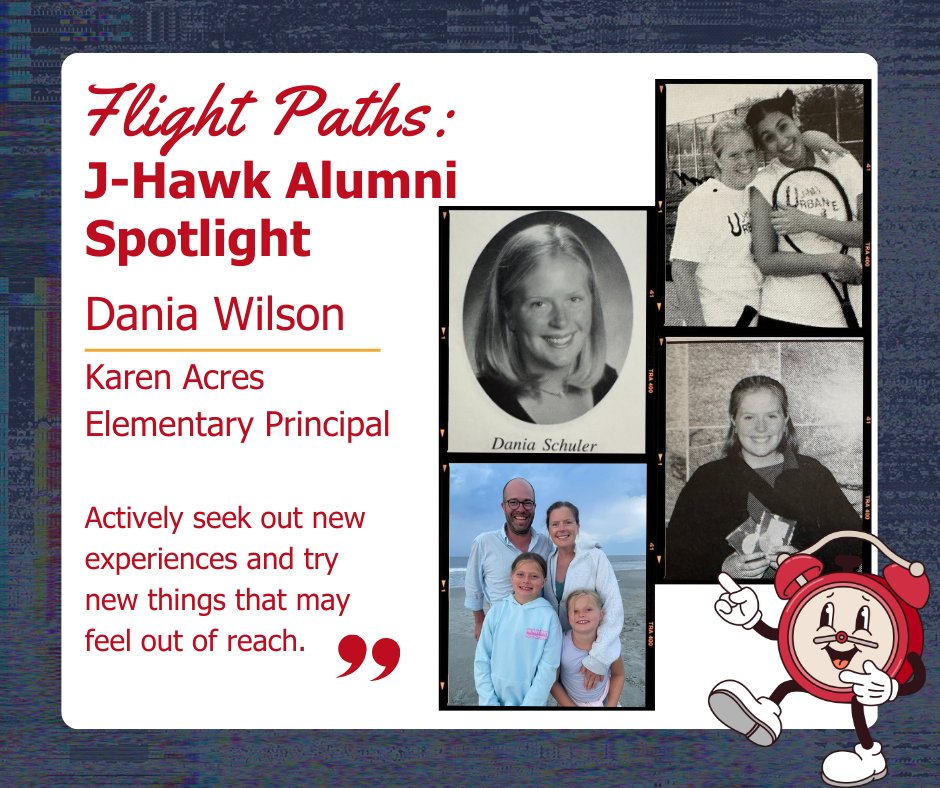 UrbandaleCSD's tweet photo. Mr. Old Timer thought he recognized this student, voted "Most Likely to Become President" by class of 2000. Dania, UHS Alumni, now serves as the KA Elementary Principal. Learn more about Mrs. Wilson's advice for current students: https://t.co/7yUK44NIEY #ThrowbackThursday https://t.co/n7Fh32D6CX