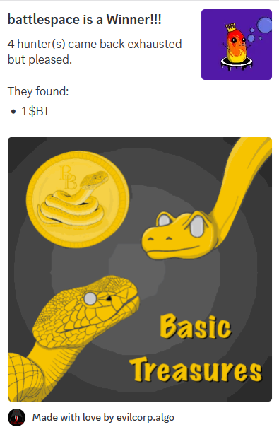 billbgo's tweet photo. Won a Basic Treasure in the Basic Discord Hunting with a @Voi_Net Basic Pixel Buddy 💯❗️  Visit the Basic Discord and try your luck at finding NFT's, Tokens and 🪙Basic Treasures🪙

🔗https://t.co/wS1Chf1jz0

#VoiGames @Belinda_algo @AlgoNFT_Quilt #Voiagers @Voi_Net https://t.co/hUNrqOA0g1