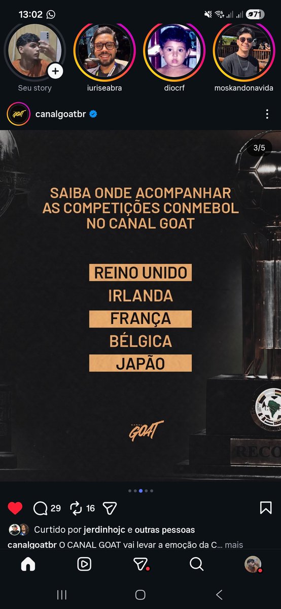 vxrickss_'s tweet photo. @TheDazView bro, The Canal GOAT (a Brazilian YouTube channel) will broadcast the Copa Sudamericana, Copa Libertadores, and Recopa Sudamericana to the whole world (or almost the whole world). https://t.co/Qp3tENZVng