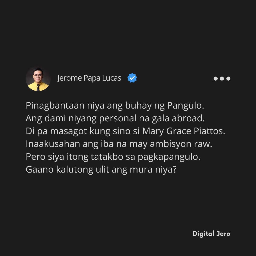Put ang in a nin yong lahat !’ 

-Sara Duterte