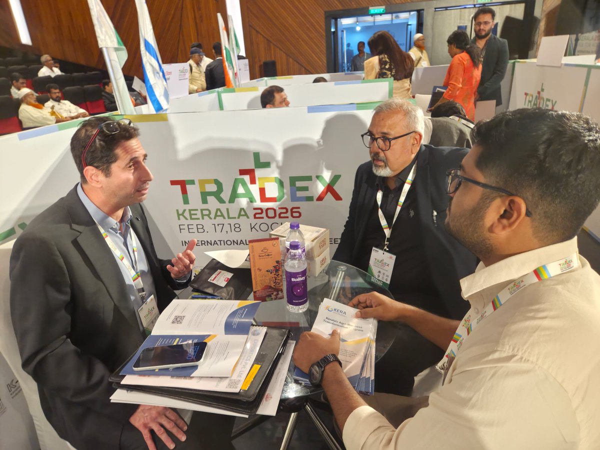 keraprojet's tweet image. KERA @ TRADEX 2026: Success Amplified! 📷

The KERA Pavilion buzzed with interest from global industry leaders.

By the successful engagement and partnerships fostered, positioning Kerala for global agri-trade.
#KERAProject #TRADEX2026 #Kochi #Kerala #WorldBank #AgriBusiness