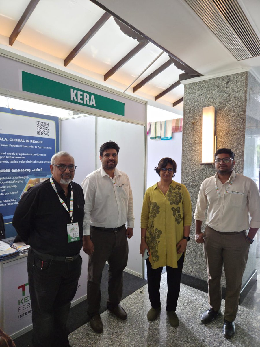 keraprojet's tweet image. KERA @ TRADEX 2026: Success Amplified! 📷

The KERA Pavilion buzzed with interest from global industry leaders.

By the successful engagement and partnerships fostered, positioning Kerala for global agri-trade.
#KERAProject #TRADEX2026 #Kochi #Kerala #WorldBank #AgriBusiness