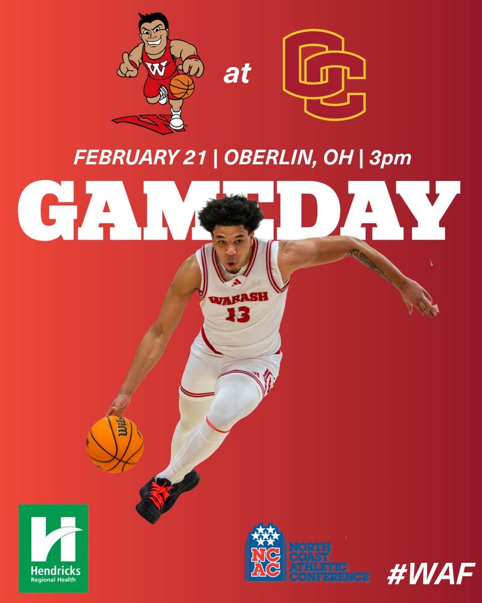 wabashathletics's tweet image. 🏀 REGULAR SEASON FINALE 🏀

@wabashbball takes on Oberlin at 3 p.m. to wrap up the regular season.
The Little Giants compete to host a quarterfinal matchup in the @ncac tournament.

🎥 Watch: oberlinsportsnetwork.com
📊 Live Stats: goyeo.com/sidearmstats/m…

#WAF #d3bball