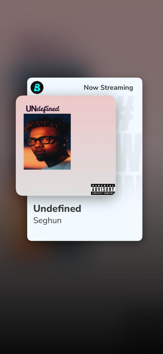 BoomplayNigeria's tweet photo. @seghun doesn’t follow the crowd; We’ve been tracking his trajectory & he has surely carved his own path✨
Listen to his 5-track body of work- #UndefinedEP. It demands your attention!
🎧Press play on #Boomplay 👇🏾
🔗 https://t.co/bVEvtIAQSq
#BoomplayFinds #Seghun #NewMusic https://t.co/5svoYGZs1y