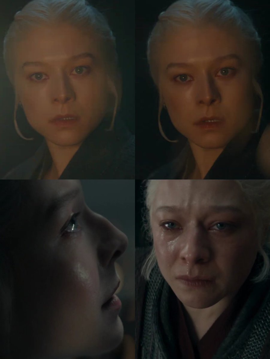EmmaDsupremacy's tweet image. EMMA D'ARCY AS QUEEN RHAENYRA TARGARYEN IN #HouseOfTheDragon s3