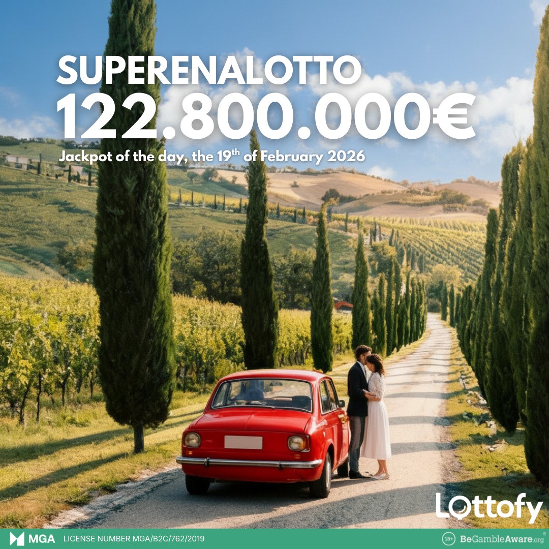 lottofycom's tweet photo. Today Superenalotto gives us chance to win and choose the Honey Moon 💝destination, imagine, any point that want your beloved one❤️
#fyp #germany #europe #lottery #loteria #jackpot #berlin #win #italy #milan #venice #deutschland #netherlands #amsterdam #lotterie #lotto #brasil https://t.co/dQalmRr06I
